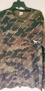 Pink Victoria's Secret Camo Shirt